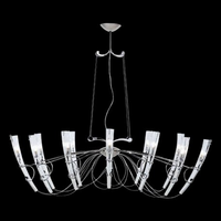Lamp international Светильник подвесной "Lella", прозрачное стекло, диам 138см, выс регулируемая, ДЛИНА КАБЕЛЯ 4М , 12xG