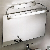 LineaLight "Bathroom&MuchMore" бра, 15х8,5см, белое стекло, 1xG9 60W 230V, хром