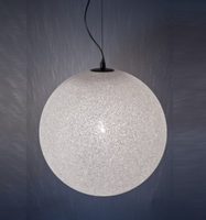 Lumen Center Italia светильник подвесной "Ice Globe", поликарбонат, матовый никель, D=45X75/200, 1X