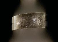 L’Alternativa Micene Silver Светильник настенный, стекло с декорированием сусальное серебро, 40х12х8см, 1 x max150W R7S