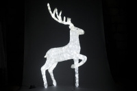 Световая фигура IMD-REINDEER-01 Олень 3Dбелый 2000 LED, 195x120,24V