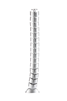 Кабель-канал вертикальный гибкий OvaleDesign, пластик, серебро, длина 0.745м, Donel DSCD