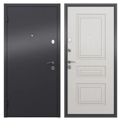 Дверь входная металлическая Берн 860 мм левая цвет мара беленый TOREX