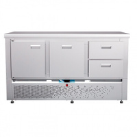 Стол холодильный среднетемпературный СХС-70Н-02 (дверь, ящики 1/2, ящик 1) без борта (25120021340)