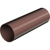 Труба водосточная Технониколь Оптима 120 мм 3 м цвет коричневый Без бренда Оптима водосточная труба