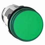 Сигнальная лампа со светодиодом 230В зеленая Кнопки и лампочки