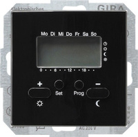 Терморегулятор для тёплого пола программируемый Gira S-Color, черный