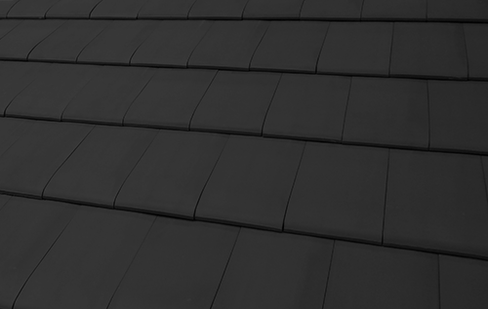 Керамическая черепица Klinker Flat Roof Tile Black