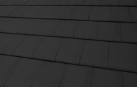 Керамическая черепица Klinker Flat Roof Tile Black