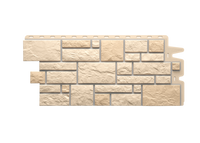 Фасадные панели Docke-R Burg Тесаный камень Пшеничный