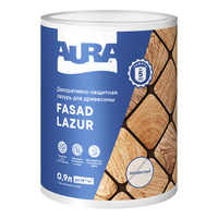 Средство деревозащитное Aura Fasad Lazur бесцветная 0,9л, арт.AWW001