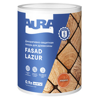 Средство деревозащитное Aura Fasad Lazur рябина 0,9л, арт.AWW010