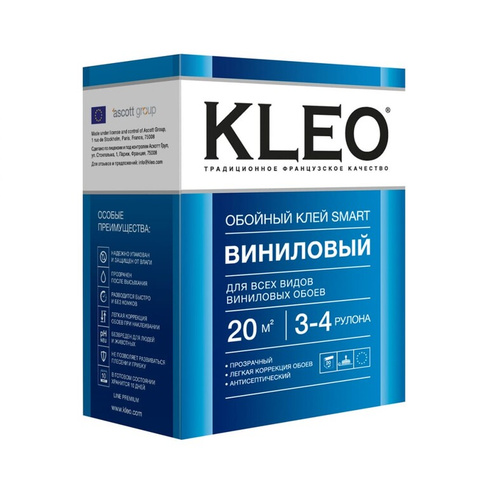 Сыпучий клей для виниловых обоев KLEO 020 SMART 3-4