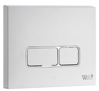 Клавиша смыва WELTWASSER MARBERG 410 SE GL-WT белая для инсталляции, квадратная