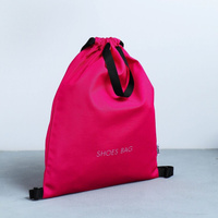 Мешок для обуви, цвет розовый, два вида ручек, текстиль 30 х 40 см ArtFox STUDY