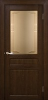 Дверь межкомнатная М31 ДО лес коричневый PVC