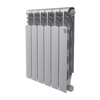 Радиатор биметаллический Royal Thermo Revolution Bimetal 500/80 2.0 Silver Satin серый 6-секционный