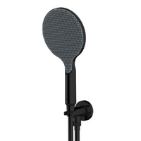Комплект для душа Bossini APICE с держателем с подводом воды, ручным душем и шлангом 1500 мм, чёрный матовый (CE3002C.07