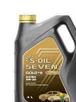 Масло моторное S-OIL 7 GOLD #9 A3/B4 5W-30