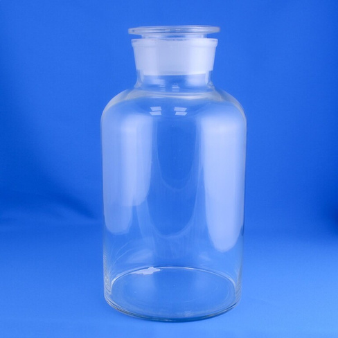 Склянка штанглас 5drops, 10000 мл, светлое стекло, с притёртой пробкой, широкое горло