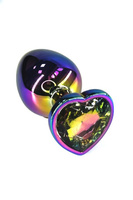 Анальная пробка с кристаллом в форме сердца, размер L, Kanikule Beauty Brands Limited