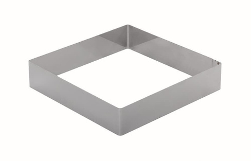 Форма для торта квадратная Luxstahl 220 мм, нержавеющая сталь Resto