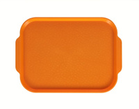 Поднос столовый 450х355 мм с ручками светло-оранжевый Resto