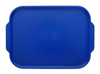 Поднос столовый 450х355 мм с ручками синий Resto