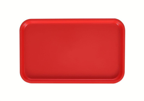 Поднос столовый 530х330 мм красный Resto