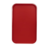 Поднос столовый 530х330 мм красный, полипропилен Resto