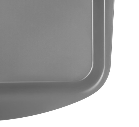 Поднос столовый 490х360 мм серый полипропилен особо прочный Resto