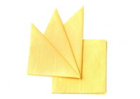 Салфетки бумажные Resto 240х240мм желтые (400шт)