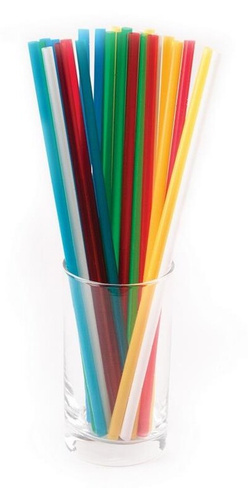 Трубочки без сгиба разноцветные 240мм Resto ПС-ЮП011 (250шт)