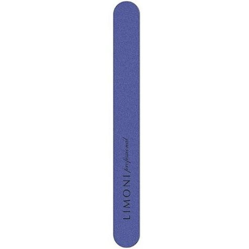 Прямая пилка для ногтей синяя Color 120*120 Limoni (Италия/Корея)