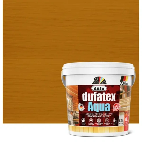 Пропитка для дерева водная цвета сосна Dufatex aqua 0.75 л DUFA None