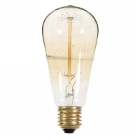 Лампа накаливания Uniel Vintage конус E27 60 Вт 300 Лм свет тёплый белый UNIEL IL-V-ST64-60/GOLDEN/E27 VW02