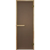 Дверь для сауны 69х189 см цвет матовая бронза Без бренда Стандарт