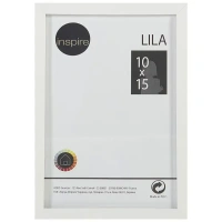 Рамка Inspire Lila 10х15 см цвет белый INSPIRE