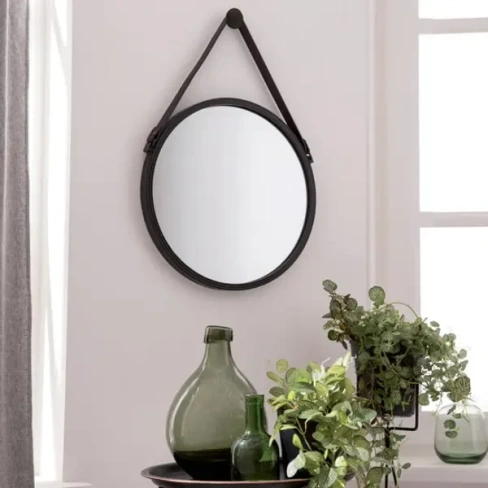 Зеркало декоративное Inspire Barbier круг 41 см цвет чёрный INSPIRE None