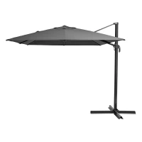 Зонт с боковой опорой Naterial Aura 281x386 h275 см прямоугольный темно-серый NATERIAL None