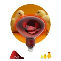 Инфракрасная лампа Эра для животных ИКЗК Е27 220-250 Вт R127 ЭРА None