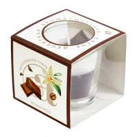 Свеча ароматическая «Шоколадное суфле» 60 гр, цвет коричневый Без бренда свеча в стакане