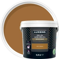 Эмаль для пола Luxens полуглянцевая 0.9 кг цвет орех LUXENS None