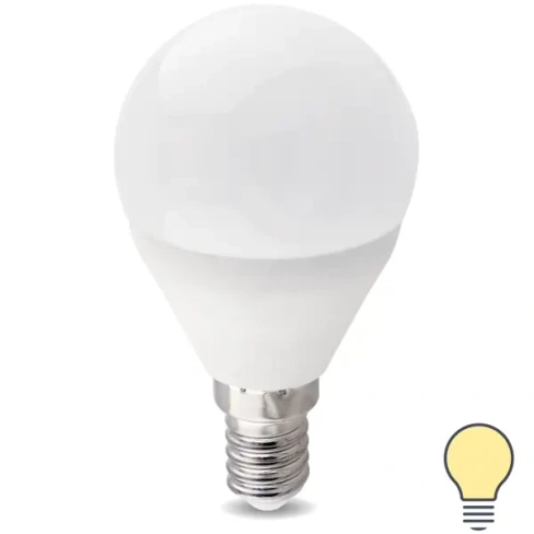 Лампа светодиодная E14 220-240 В 8 Вт шар матовая 750 лм теплый белый свет Без бренда None
