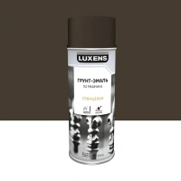 Грунт-эмаль аэрозольная по ржавчине Luxens глянцевая цвет шоколадно-коричневый 520 мл LUXENS None