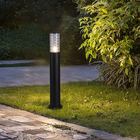 Светильник столб садово-парковый влагозащищенный Duwi Techno IP54 80 см цвет черный DUWI Столб уличный Techno Е27 IP65 8