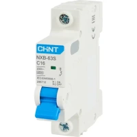Автоматический выключатель Chint NXB-63S 1P C16 А 4.5 кА CHINT