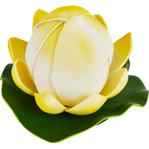 Цветок для водоема Ecotec Бутон лотоса пластик желтый ø13 см ECOTEC Декоративный цветок для водоема